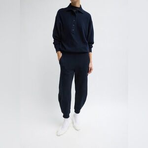 Tibi Calder Sweatpants, Navy
